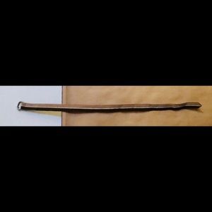 Vintage Ribbon Belt Brown White Tan Adjustable